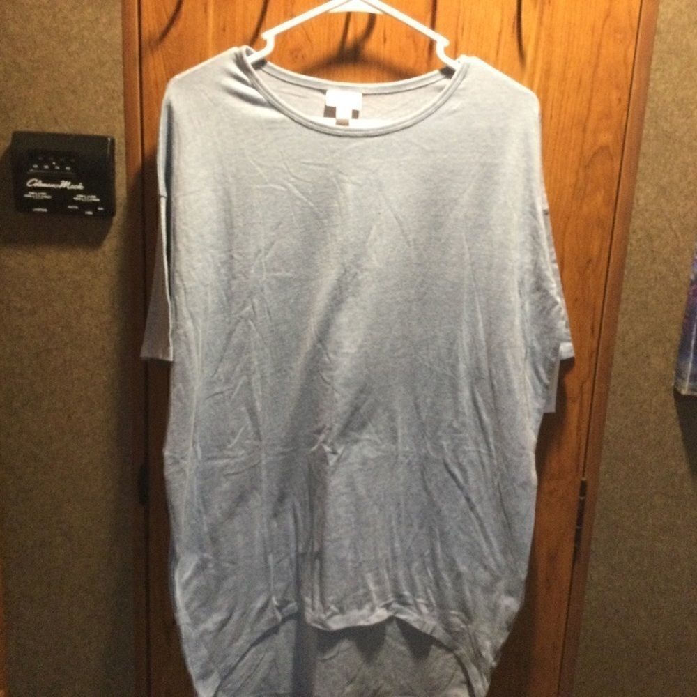 NWOT LuLaRoe Women’s XXS Dusty Blue Tee S/S Long